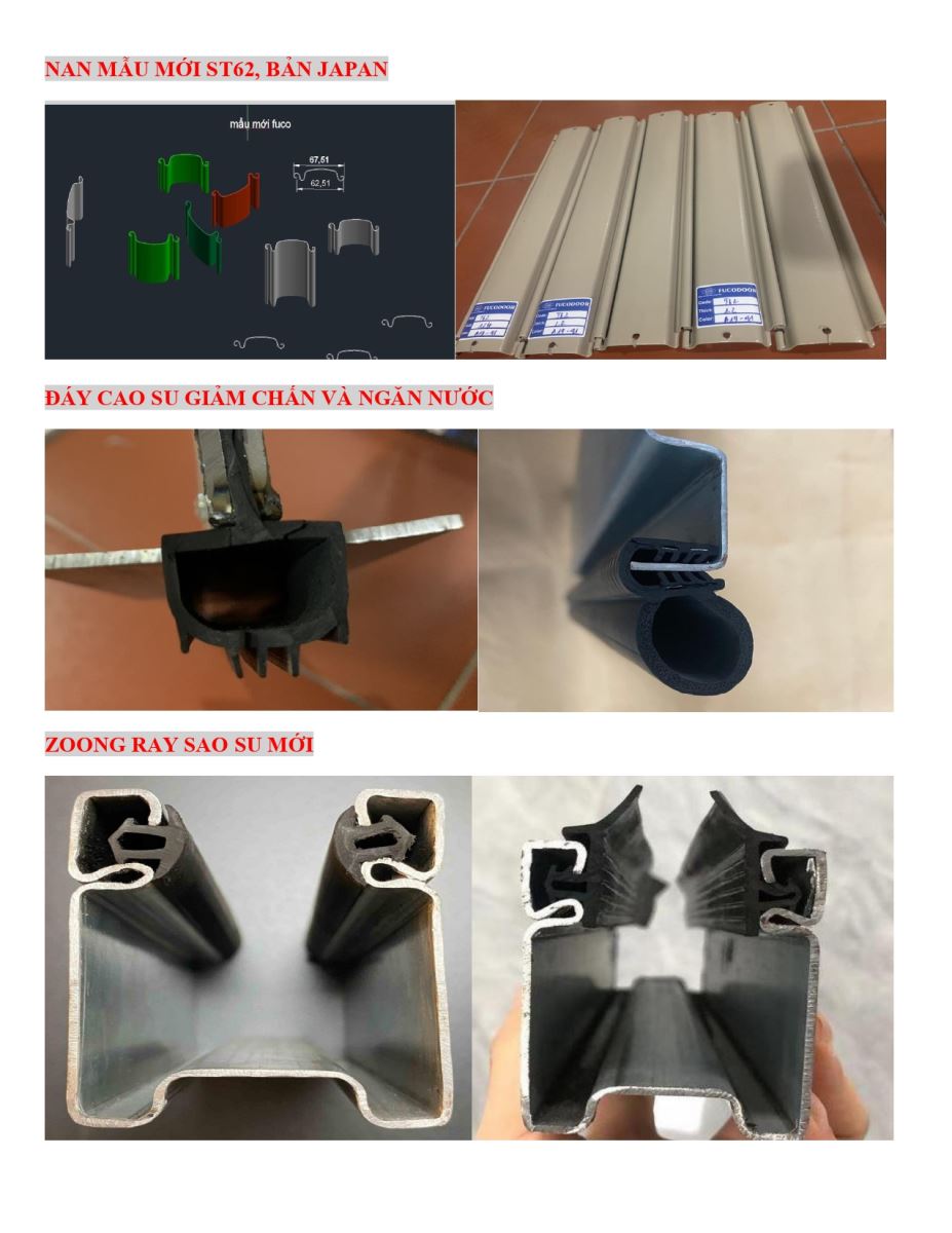 Catalogue Fucodoor 2023, chuyên cửa cuốn, cửa xếp, kèo thép siêu nhẹ