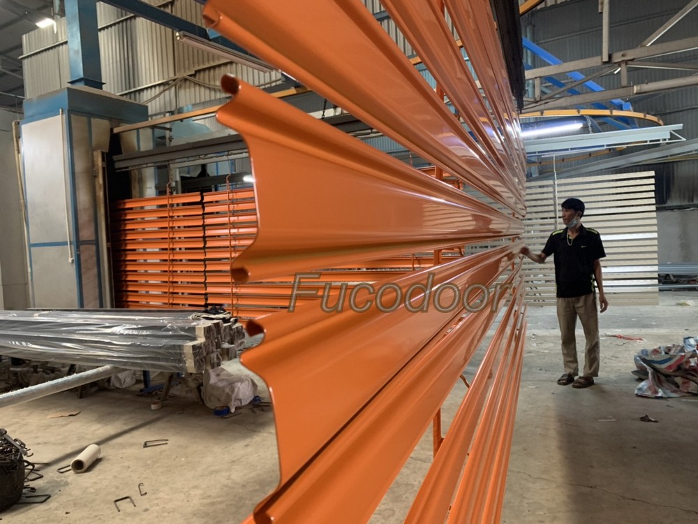 Cửa cuốn siêu trường sơn tĩnh điện, Cửa cuốn siêu trường inox, cửa cuốn siêu trường