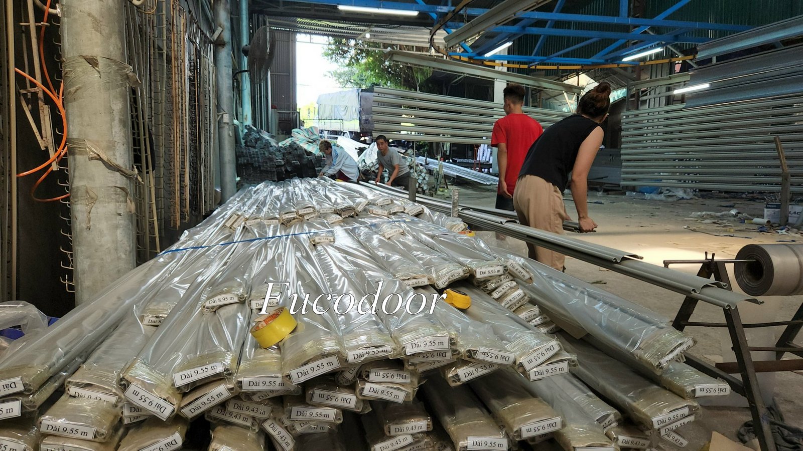 Cửa cuốn siêu trường thép mạ màu cho nhà xưởng, Cửa cuốn siêu trường, cửa cuốn nhà xưởng, Cửa cuốn siêu trường thép mạ màu, Cửa cuốn siêu trường sơn tĩnh điện