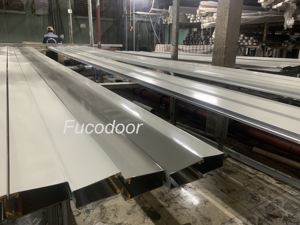 Cửa cuốn siêu trường sơn tĩnh điện, Cửa cuốn siêu trường inox, cửa cuốn siêu trường