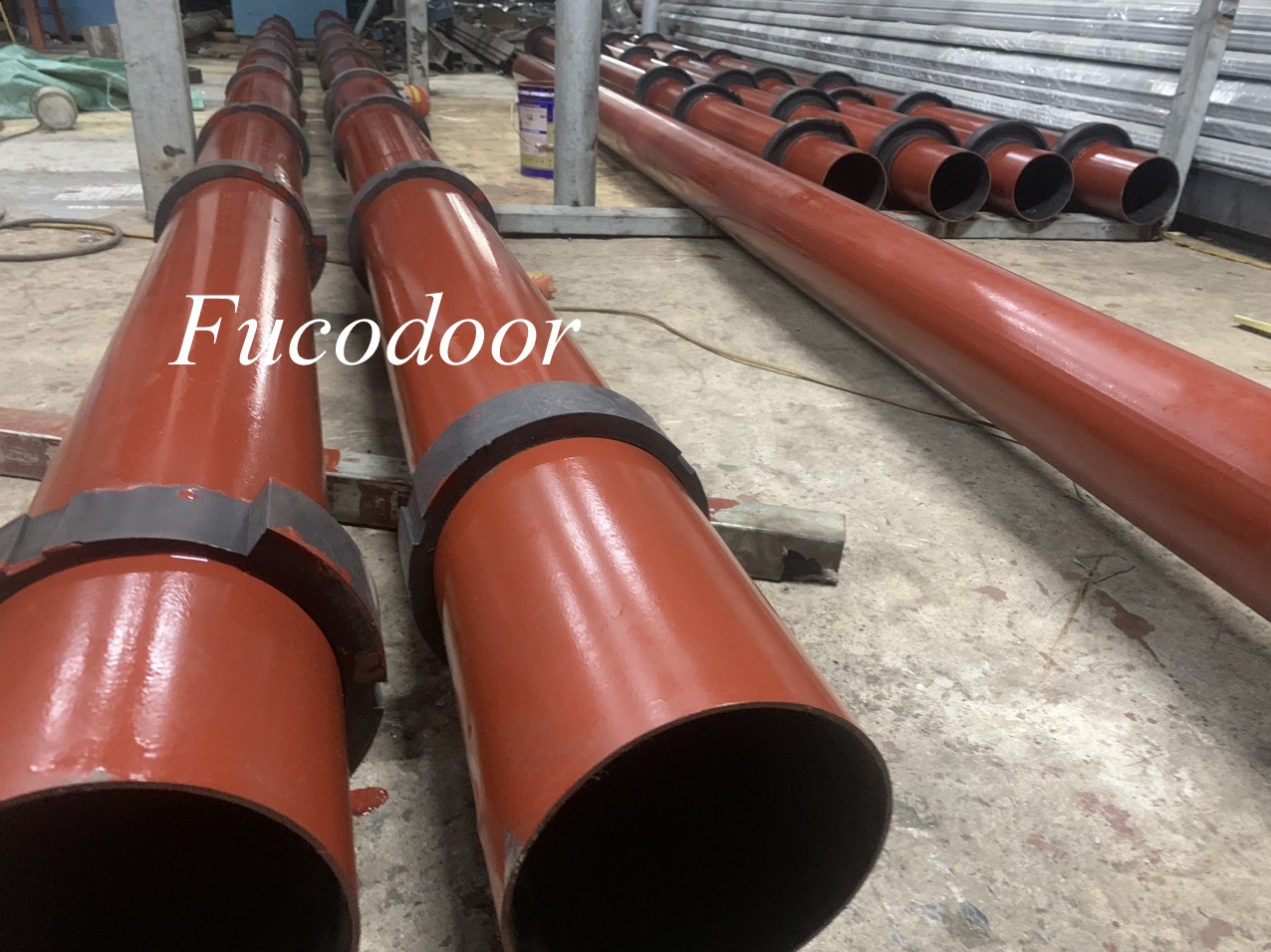 Cửa cuốn song ngang sơn tĩnh điện hộp vuông 20x20 dầy 1.2ly, ray bản 200mm và 150mm, Fucodoor