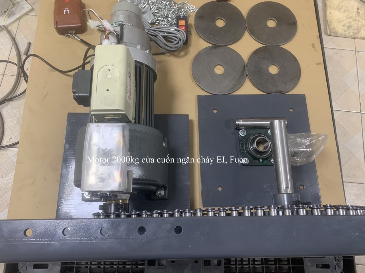 Mô tơ cửa cuốn chống cháy, cửa cuốn chống cháy EI60, E120