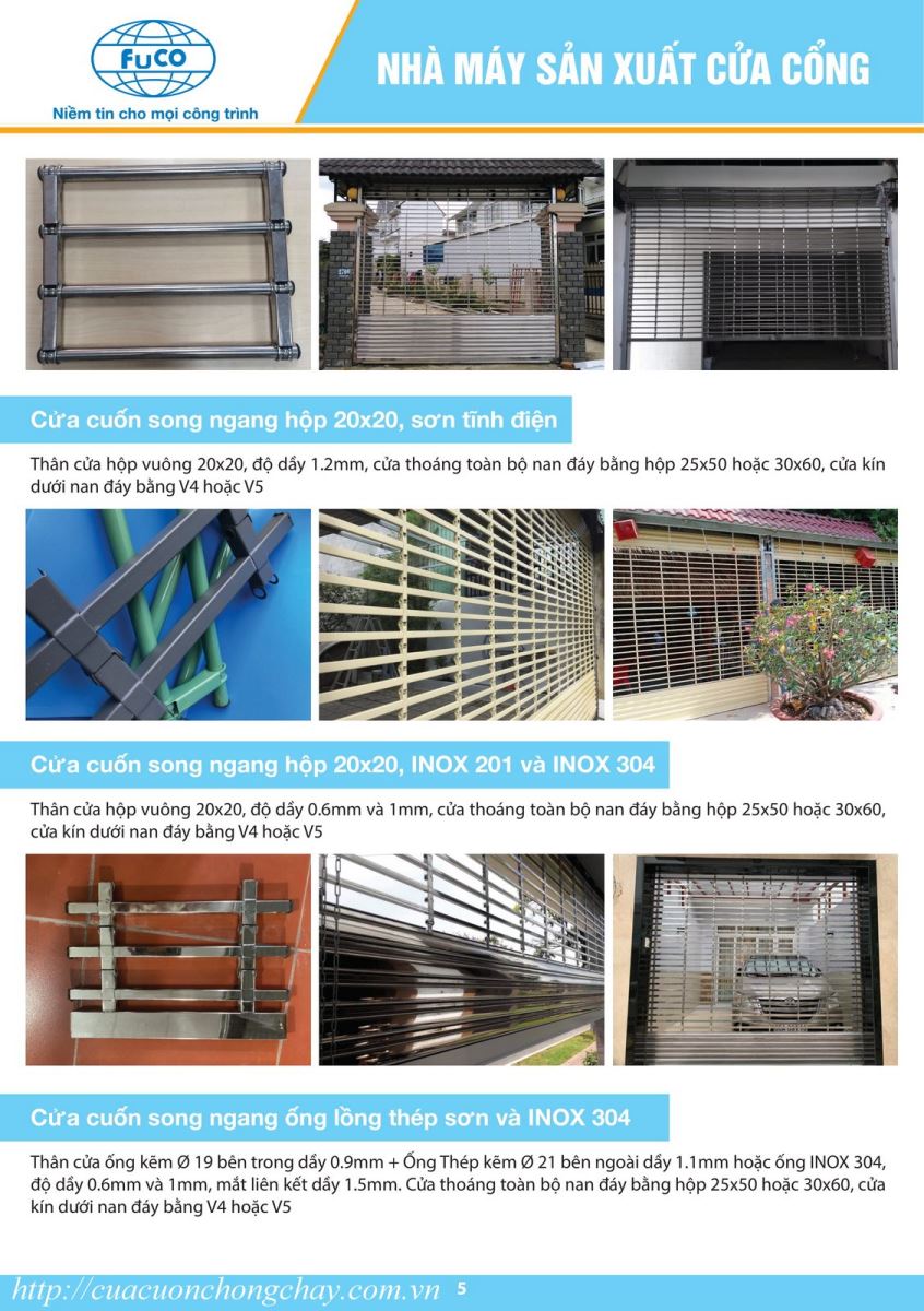 catalogue cửa cuốn