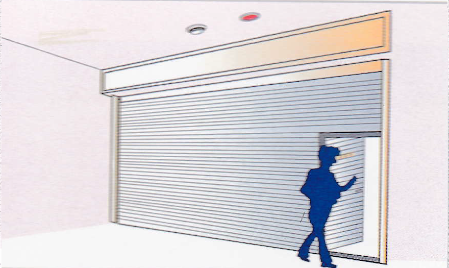 Cửa cuốn chống cháy 1 lớp, cửa cuốn chống cháy