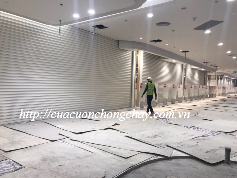 Cửa cuốn chống cháy cao cấp hàng chính hãng được thiết kế để tự động 