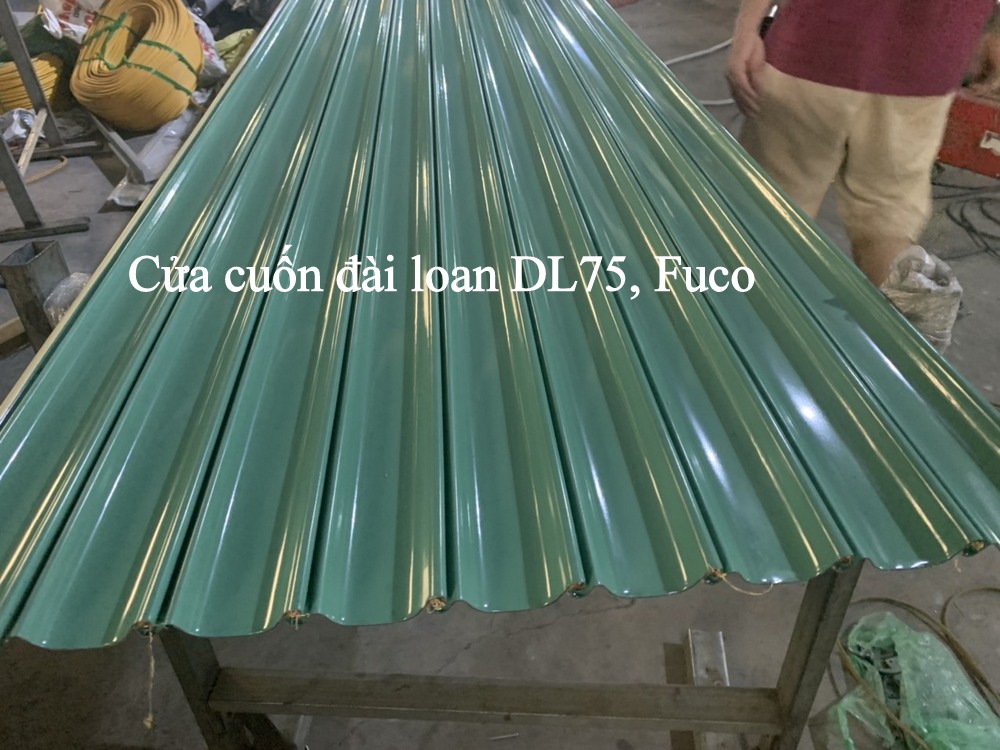 Cửa cuốn đài loan bản 7.5mm hay còn gọi là cửa cuốn tole, Cửa cuốn Đài Loan giá rẻ