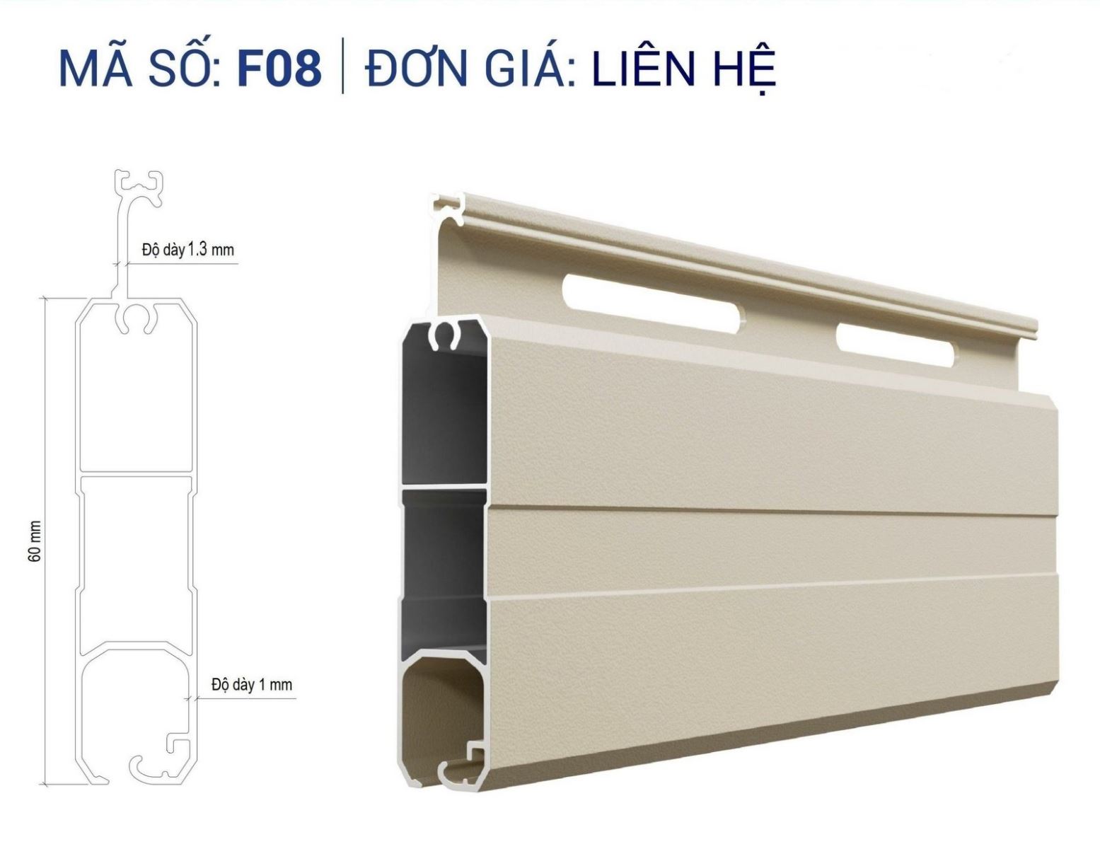 Cửa cuốn Đức Fucodoor F08
