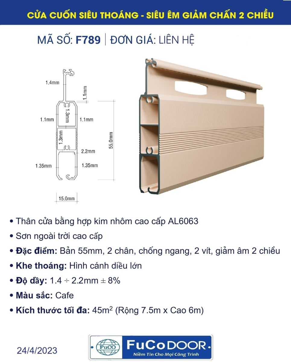 Cửa cuốn khe thoáng, cửa cuốn công nghệ Đức