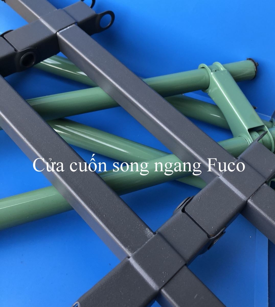 Cửa cuốn song ngang ống tròn 19 và phi 21 sơn tĩnh điện, Cửa cuốn song ngang hộp 20x20, sơn tĩnh điện