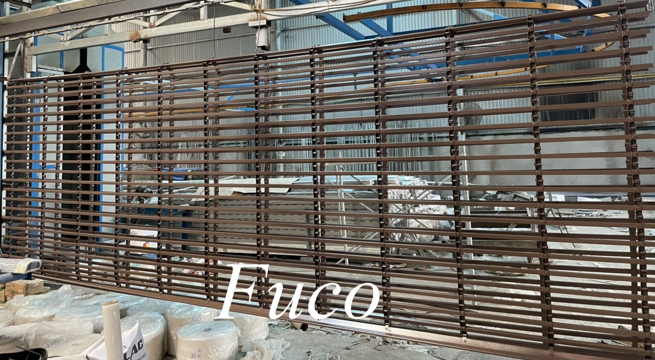 Cửa cuốn song ngang hộp 20x20, sơn tĩnh điện