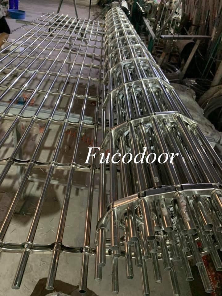 cửa cuốn khớp thoáng phi 19, cửa cuốn khớp thoáng 20x20 inox, cửa cuốn khớp thoáng inox 304 tại Hải Phòng