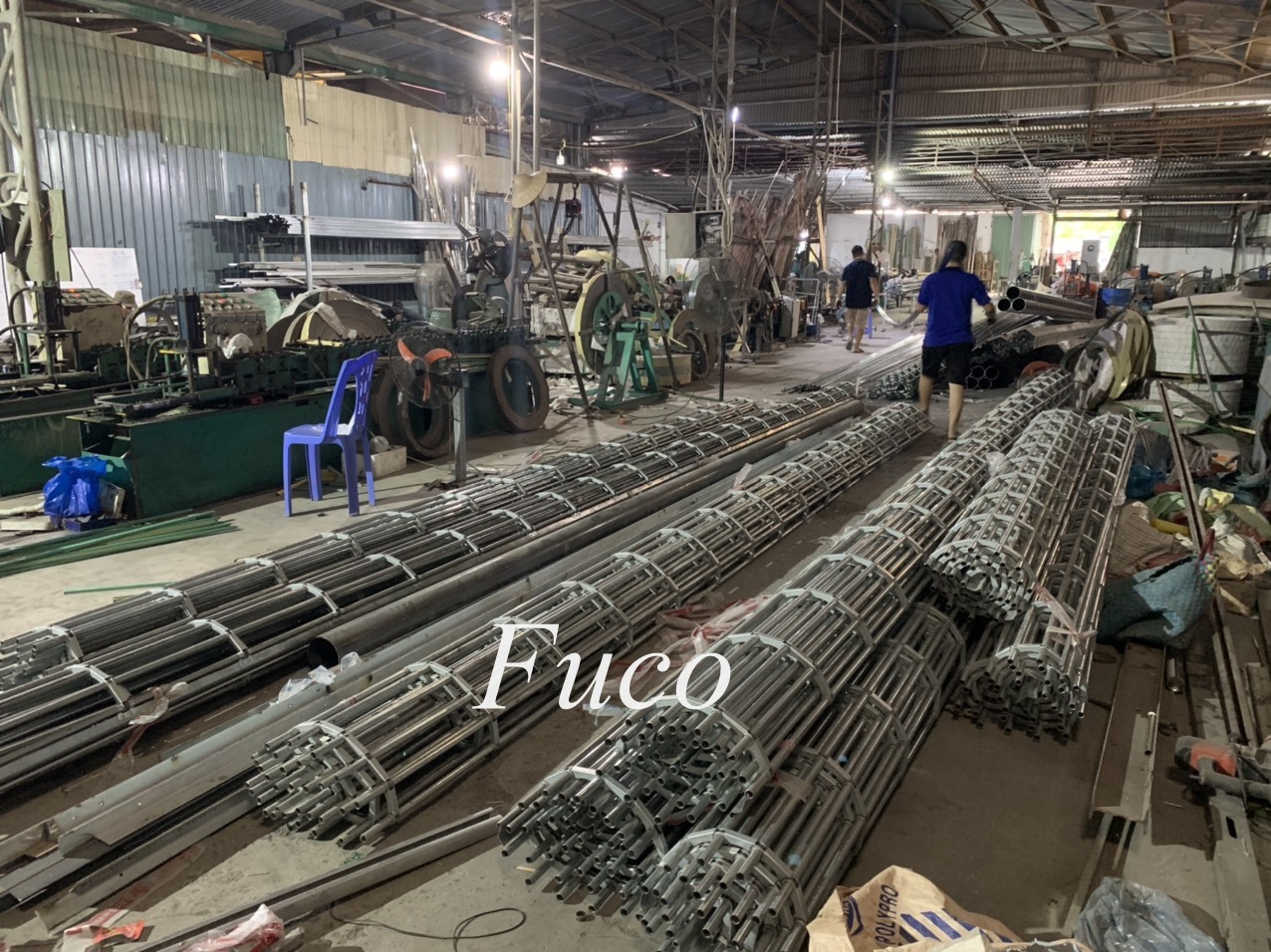 Cửa cuốn song ngang ống tròn 19 và phi 21 sơn tĩnh điện