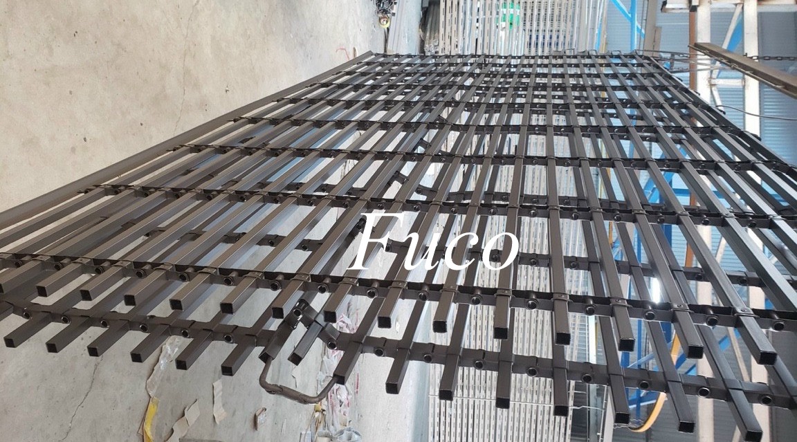 Cửa cuốn song ngang hộp 20x20, sơn tĩnh điện