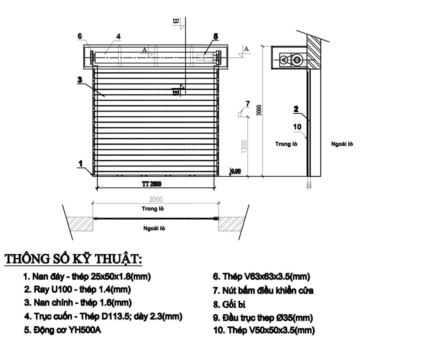 Báo giá cửa cuốn siêu trường