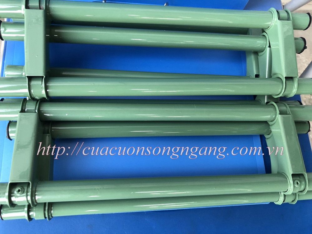 Cửa cuốn khớp thoáng song ngang sơn tĩnh điện