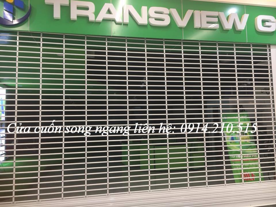 Cửa cuốn song ngang ống tròn 19 và phi 21 sơn tĩnh điện