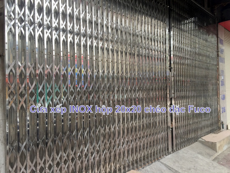 báo giá cửa xếp inox 304