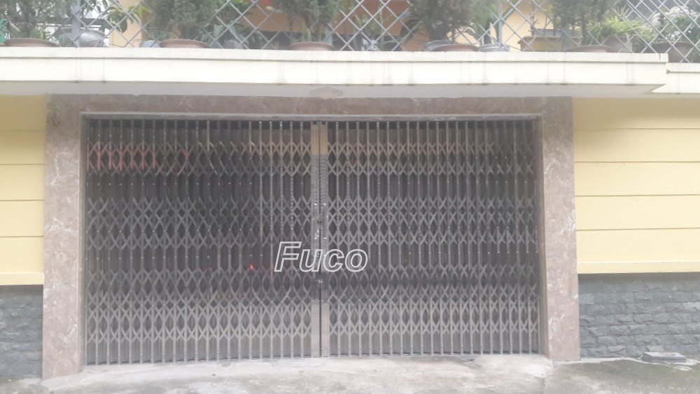 Cửa xếp INOX Hộp 304, Đây là loại cửa xếp cao cấp nhất hiện nay