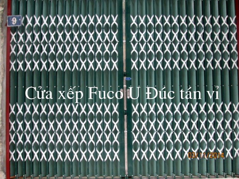 Cửa xếp U Đúc dầy 1,2ly đến 1,6ly do công ty Fuco sản xuất 