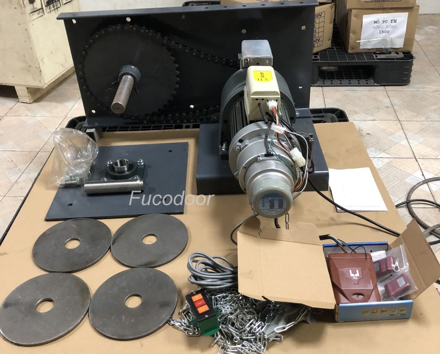 Motor cửa cuốn YH, DR -2000kg