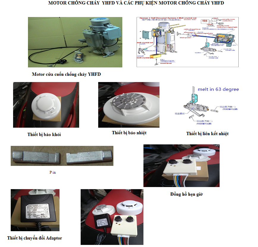 mô tơ cửa cuốn chống cháy