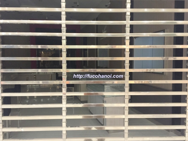 Cửa cuốn Song Ngang( Siêu thoáng) hộp vuông 20×20 