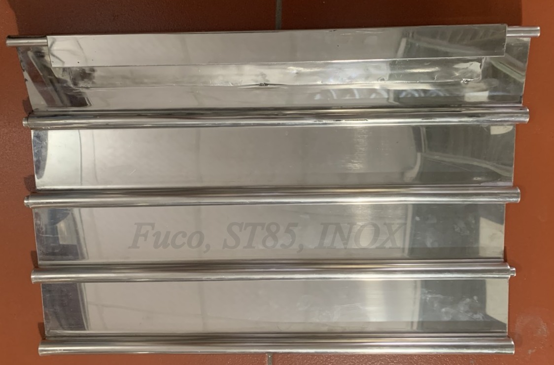 Cửa cuốn siêu trường INOX St85, Korea, bản phẳng dầy 0.8mm